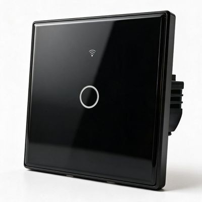 11. QOLTEC LIGHT ON/OFF SWITCH | TOUCH 1-CHANNEL | WI-FI | TIMER | TUYA | BLACK