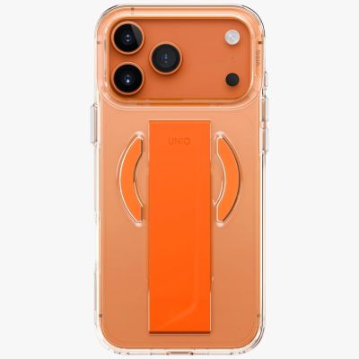 2. Uniq Heldro Air Case for iPhone 17 Pro Max Magclick Charging - Orange