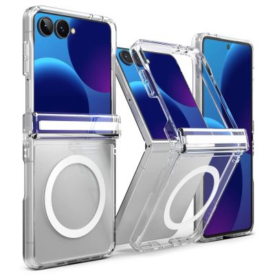 4. Ringke Fusion Flap Magnetic MagSafe Case for Samsung Galaxy Z Flip 8 - Clear
