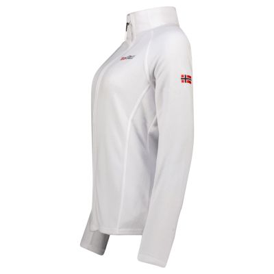 5. Geographical Norway TUG FZ WHITE DB LADY 268 Women’s Fleece Jacket (WA1726F/GN-WHITE)
