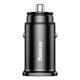 Baseus Square smart car charger 2x USB QC3.0 Quick Charge 3.0 SCP AFC 30W black (CCALL-DS01)
