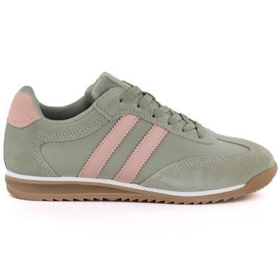 2. Women's green leather sneakers McArthur MA258W