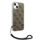 4. Guess GUOHCP14MH4STW iPhone 14 Plus 6.7 "brown / brown hardcase 4G Print Strap