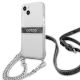 2. Guess GUHCP13SKC4GBSI iPhone 13 mini 5.4" Transparent hardcase 4G Gray Strap Silver Chain