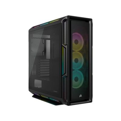 7. Corsair | Smart Tempered Glass Case | iCUE 5000T RGB | Side Glass | Black | Mid-Tower | Power Supply Included | ATX Format