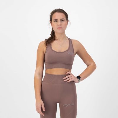 Rogelli TRINITY sports bra dusty pink M