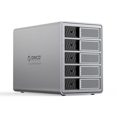 Orico 9858T3 5 Big DAS Solution ProThunder Disk Array with Thunderbolt 3 for 5 x 2.5"/3.5" SATA HDD/SSD - Gray