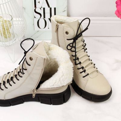 5. Rieker W X3428 insulated ankle boots beige 