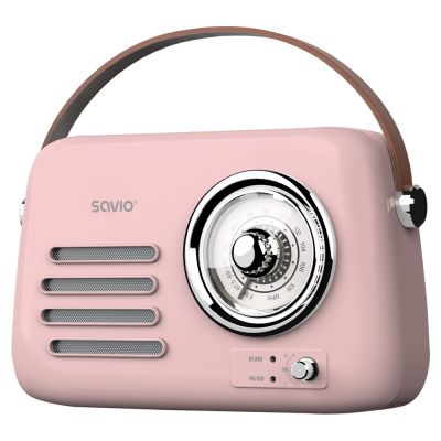 4. SAVIO PORTABLE RADIO PINK RS-03