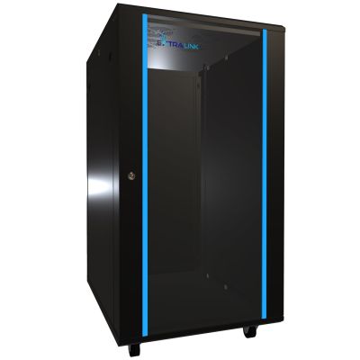 9. Extralink Rack Cabinet 22U 600x800 Black Floor Standing