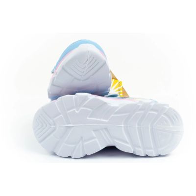 9. Leomil children's sports shoes sneakers Stitch light with velcro LED blue