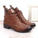 11. Insulated flat-heeled ankle boots Jezzi W JEZ412C brown