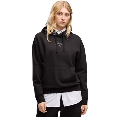 Women’s Puma ESS Script Comfort Hoodie black 694136 01