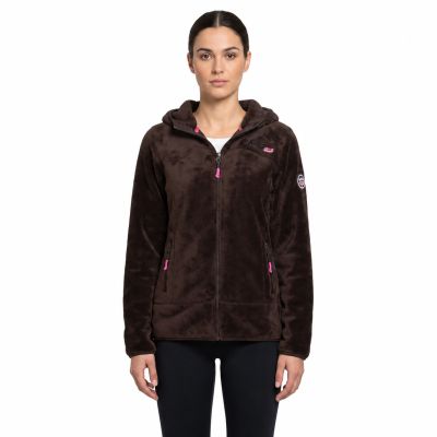 5. Women’s Fleece Jacket Geographical Norway UPALOOD BROWN DB LADY 047-1 (WZ4176F/GN-BROWN)