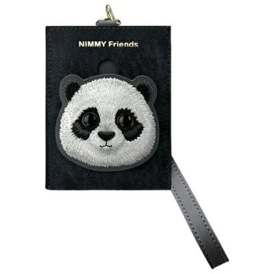 3. Nimmy Big Eyed Pet 2.0 Panda 3-in-1 Phone Bag + Wallet + Tracker Case - Black