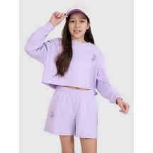 Girls' sweatshirt without a hood, 4F 4FJWSS25TSWSF1504-52S