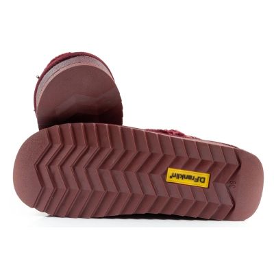 9. D.Franklin women's winter snow boots, fashionable fur lining, burgundy