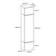 10. HAGA 1SZ Cabinet White