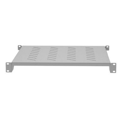 4. Lanberg shelf for 19" 800mm cabinets (1U/ 483 x 500 mm, load capacity up to 25 kg, 4-point mounting)