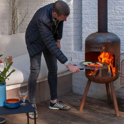 33. Bonfeu Bonbono garden fireplace rusty 4501R