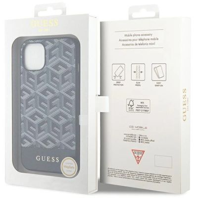 8. Guess GCube Stripes MagSafe case for iPhone 15 / 14 / 13 - black