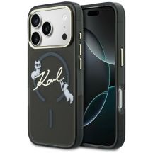 Karl Lagerfeld Script Logo MagSafe Case for iPhone 18 Pro Max / 17 Pro Max - Black