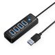 Hub Orico PW4U-U3 USB-A / 4x USB-A 3.0 - black