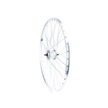 28 INCH FRONT WHEEL WITH SHIMANO HUB SILVER RIM