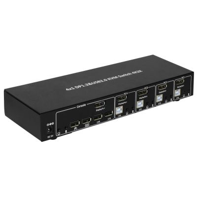 4. Techly IDATA DP-KVM4 KVM Switch Rack-Mountable Black