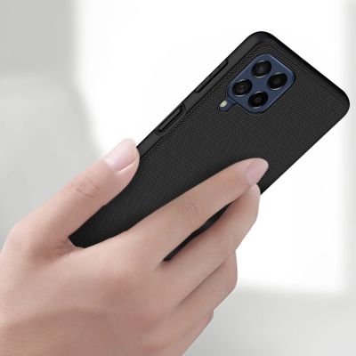 8. Nillkin Textured Case durable reinforced case with gel frame and nylon back for Samsung Galaxy M53 5G black