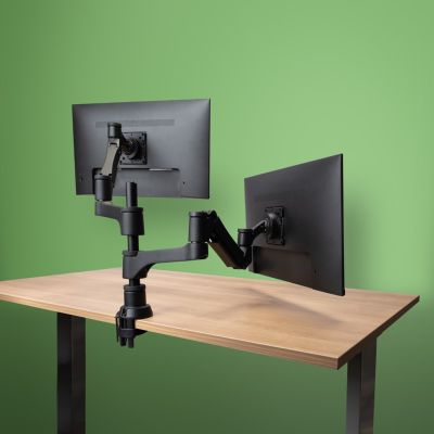 Monitor Mount R-Go Tools R-Go Monitorarm 0"–32" 2 TFT Max. 9 kg Caparo 4 Gas Spring Silver