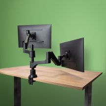 Monitor Mount R-Go Tools R-Go Monitorarm 0"–32" 2 TFT Max. 9 kg Caparo 4 Gas Spring Silver