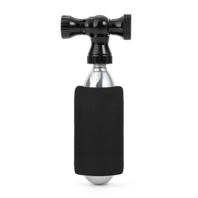 2. Rockbros CO₂ pump, aluminum alloy valve head, cartridge-free, Presta/Schrader compatible - black