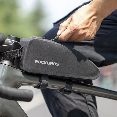 14. Rockbros AS-019 bicycle frame bag waterproof 1.5 l - black