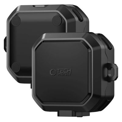 3. Tech-Protect Carbonox MagSafe Case for Samsung Galaxy Buds 4 / 4 Pro - Black