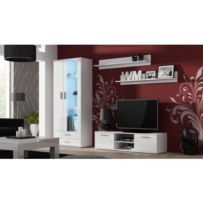 3. TV cabinet SOHO 140 white/gloss white