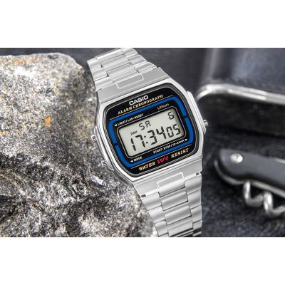 12. CASIO A164WA-1VES Unisex Watch