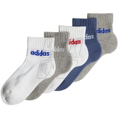 2. Adidas Linear Ankle Kids Jr IR8230 socks