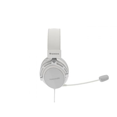 4. GENESIS Toron 301 Wired Headband Gaming Headset White