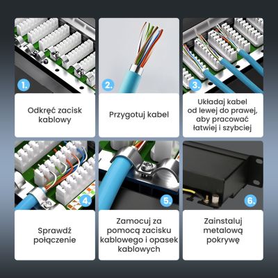 19. Patch panel Extralink EX.9830 (1U; cat. 5e; 24xRJ-45)
