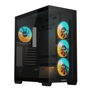 9. GIGABYTE C500 PANORAMIC STEALTH Midi Tower Black
