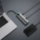 9. Baseus Metal Gleam 11in1 multifunctional USB Type C HUB - 3x USB 3.2 Gen 1 5Gbps / USB Type C PD 100W / 3.5 mm mini jack AUX / VGA Full HD 60Hz / 2x HDMI 4K 30Hz / TF and SD card reader / RJ45 1Gbps gray (CAHUB-CT0G)