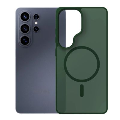 9. 3mk Smoke MagCase for Samsung Galaxy S26 Ultra - green