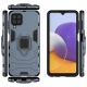 4. Ring Armor Case Kickstand Tough Rugged Cover for Samsung Galaxy A22 4G blue