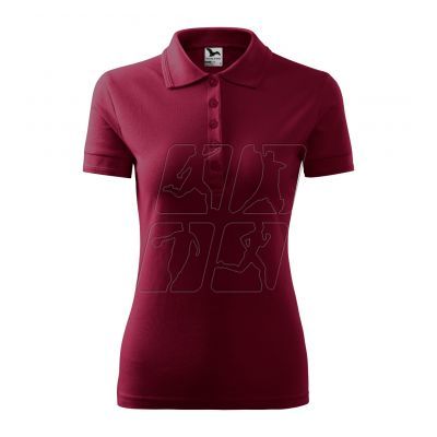 2. Women's Pique Polo Shirt (garnet)