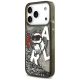 2. Karl Lagerfeld Liquid Glitter Choupette Logo MagSafe Case for iPhone 17 Pro - Black