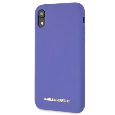 2. Karl Lagerfeld Silicone iPhone Xr Case - Purple