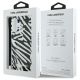 7. Karl Lagerfeld IML Zebra Pattern & Cord iPhone 16 Case - Black