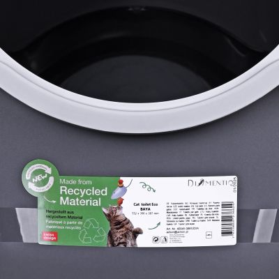17. DIAMENTIQ BAYA litter box light gray/dark gray - cat litter box