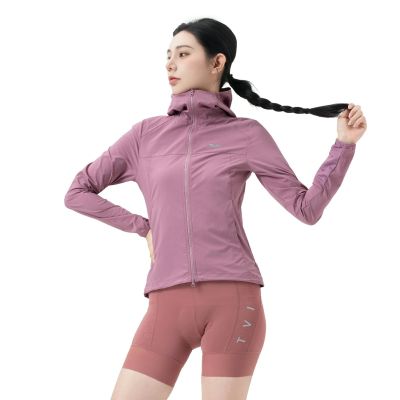 4. Rockbros YPW079 TVI Women's Cycling Jacket with Hood Size M - Pink